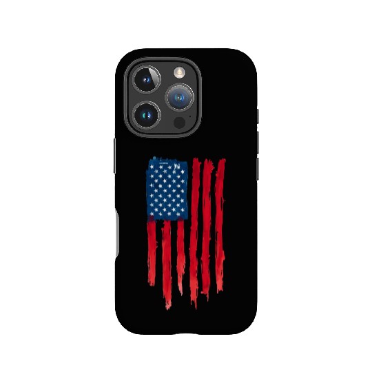 Watercolor American Flag Design IPhone Cases