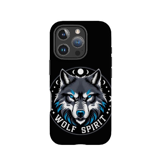 Wolf Spirit Celestial Design IPhone Cases