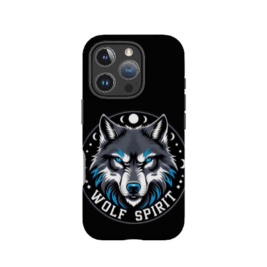Wolf Spirit Celestial Design IPhone Cases