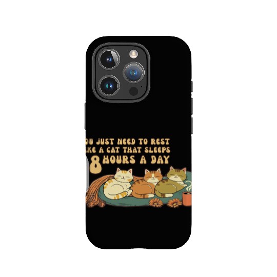 Relaxing Cat Nap Quote Design IPhone Cases