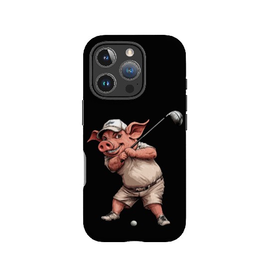Golf pig IPhone Cases