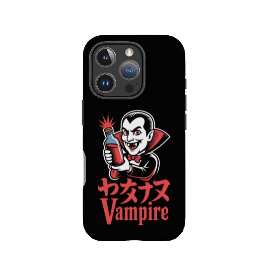 Vampire Cartoon Character with Potion IPhone Cases