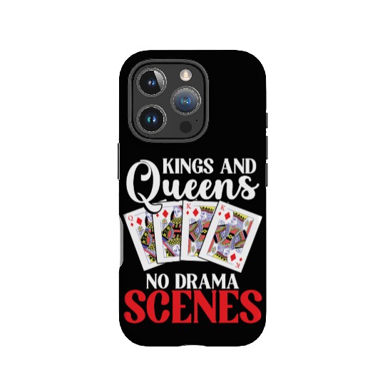 Pinochle Trick Taking Game Drama King Queen IPhone Cases