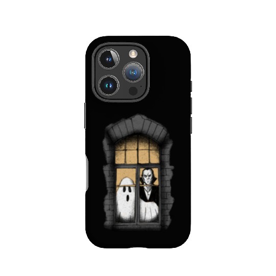 Ghost and Vampire at the Window IPhone Cases