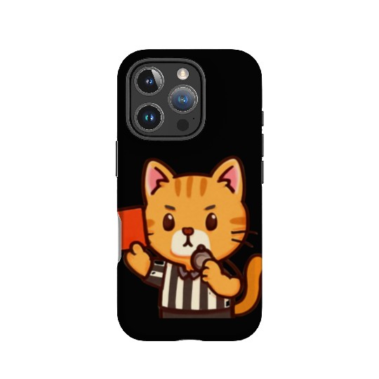 Referee Cat – Funny Soccer Whistle Cat IPhone Cases