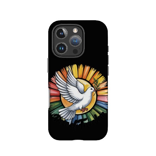 Peaceful Dove with Olive Branch Design IPhone Cases