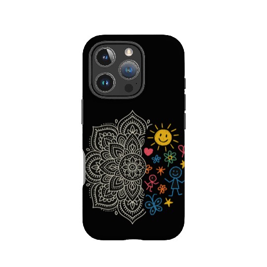 Mandala & Kids Doodles IPhone Cases