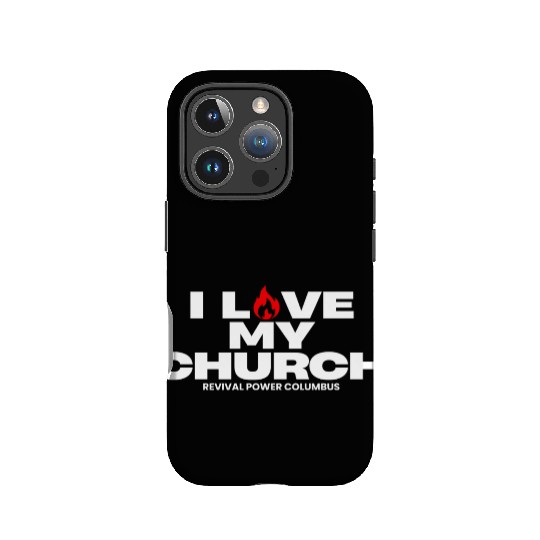 I Love my Church - Red IPhone Cases