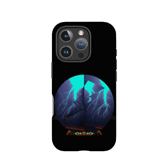 Royal Blue Lightning IPhone Cases