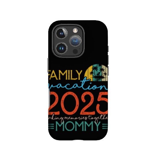 Family Vacation 2025 Tropical Sunset Design IPhone Cases