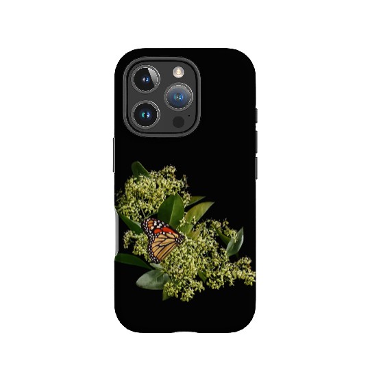 Monarch Butterfly on Euonymus IPhone Cases