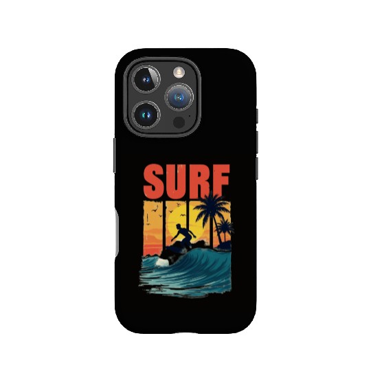 Sunset Surfing Adventure IPhone Cases