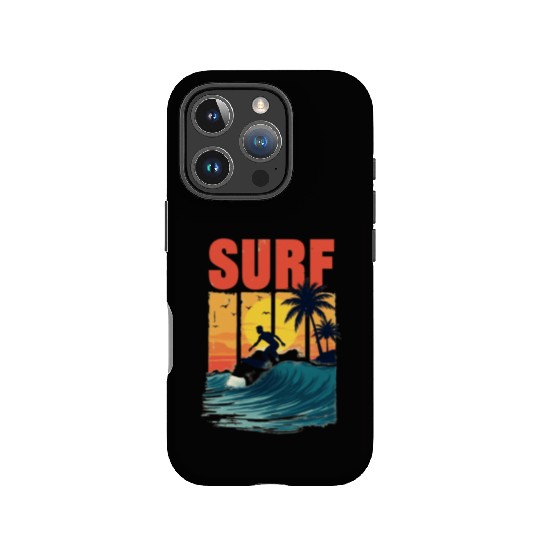Sunset Surfing Adventure IPhone Cases