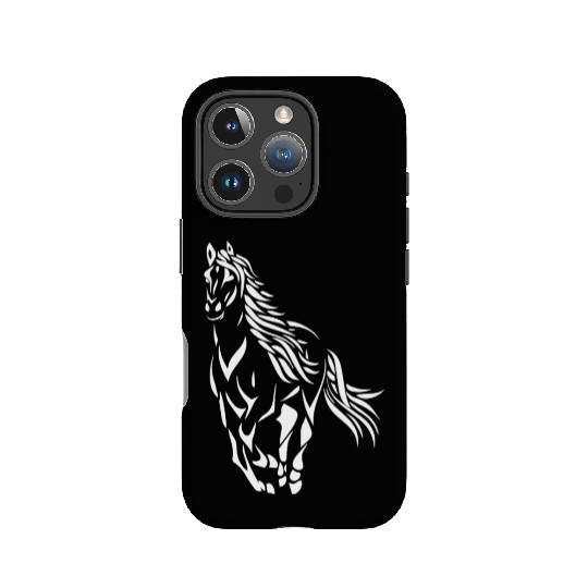 Dynamic Running Horse Silhouette IPhone Cases