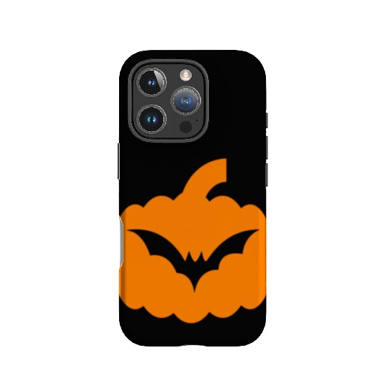 Halloween Bat and Pumpkin Design IPhone Cases