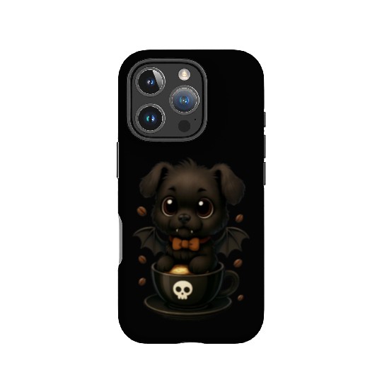 Cute Bat Puppy Coffee Mug Design IPhone Cases