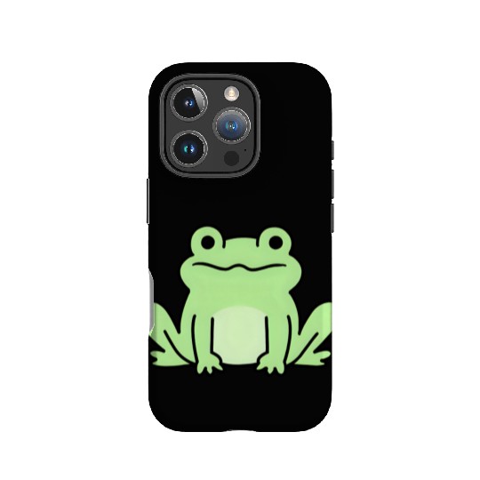 Lime Green Cartoon Frog Design IPhone Cases