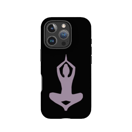 Yoga Meditating Zen Inner Peace Woman Minimalist IPhone Cases