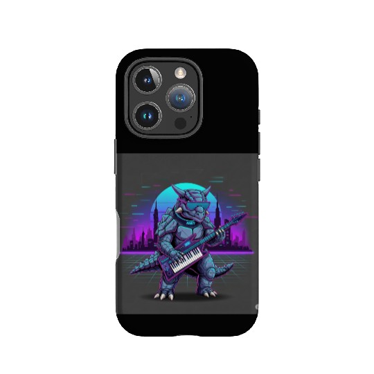 Futuristic Tech Dragon with Keyboard IPhone Cases