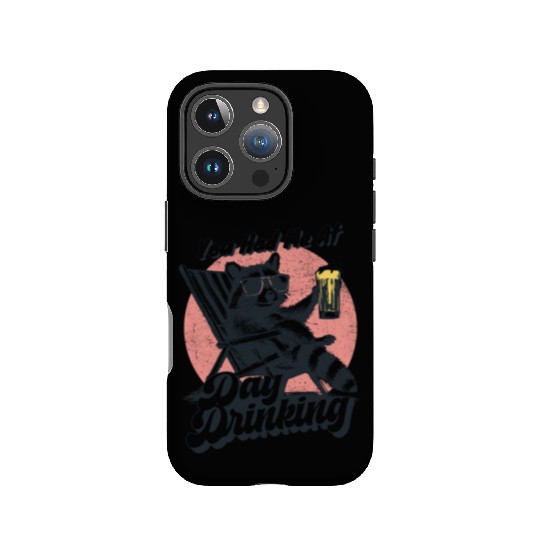 You Had Me At Day Drinking Humorous Racoon IPhone Cases