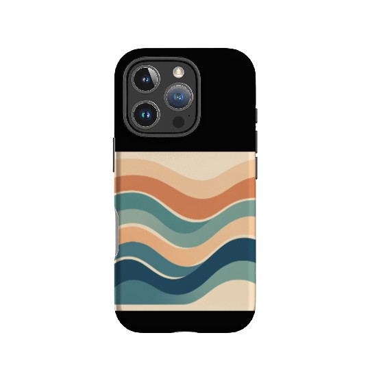 Serene Ocean Wave Abstract Design IPhone Cases