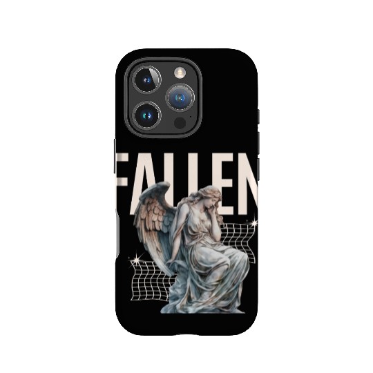 Reflective Angel Sculpture Design IPhone Cases