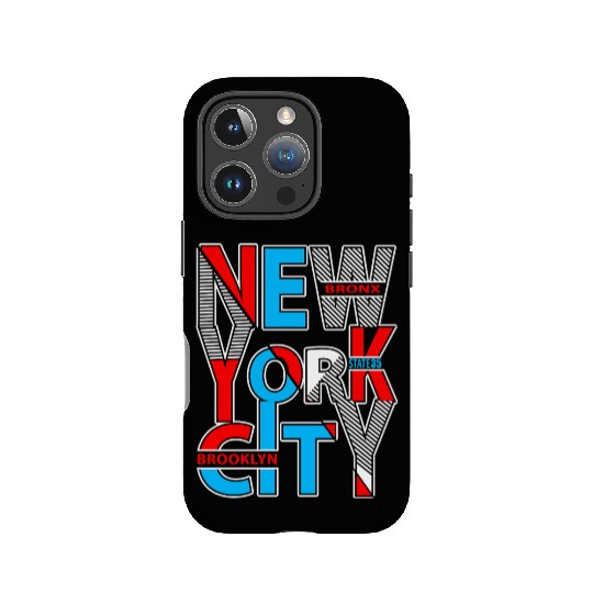 New York City Perspective Typography IPhone Cases