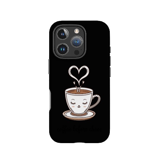 Charming Coffee Heart Illustration IPhone Cases