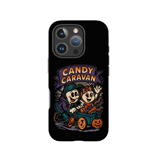 Candy Caravan Halloween Design IPhone Cases