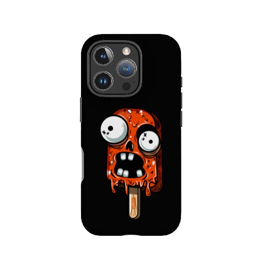 ice cream zombie 02 Orange grunge sour scream Pop IPhone Cases
