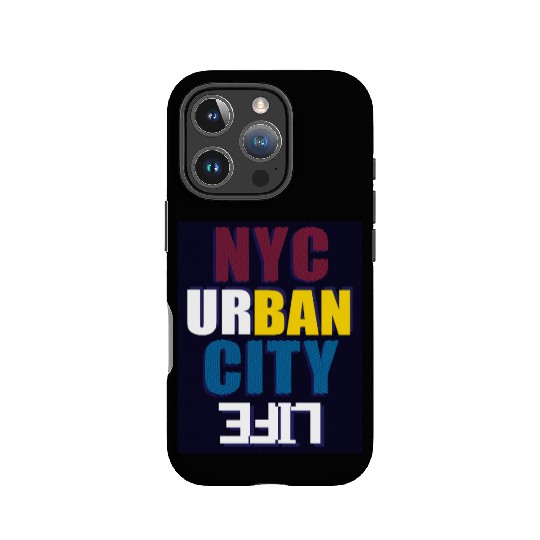 Vibrant NYC Urban City Typography life IPhone Cases