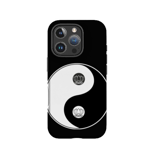 Yin-Yang Tao Lotus Symbol Design IPhone Cases