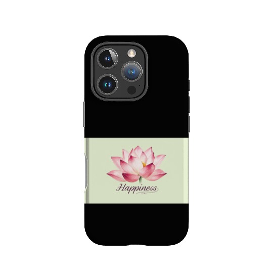 Serene Lotus Happiness Design IPhone Cases