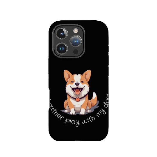 Joyful Corgi Playfulness Design IPhone Cases