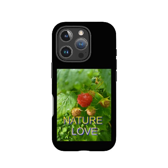 Vivid Raspberry and Greenery Nature Design IPhone Cases