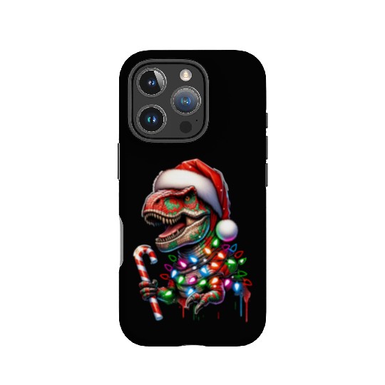 Festive Dinosaur Christmas Trolls IPhone Cases