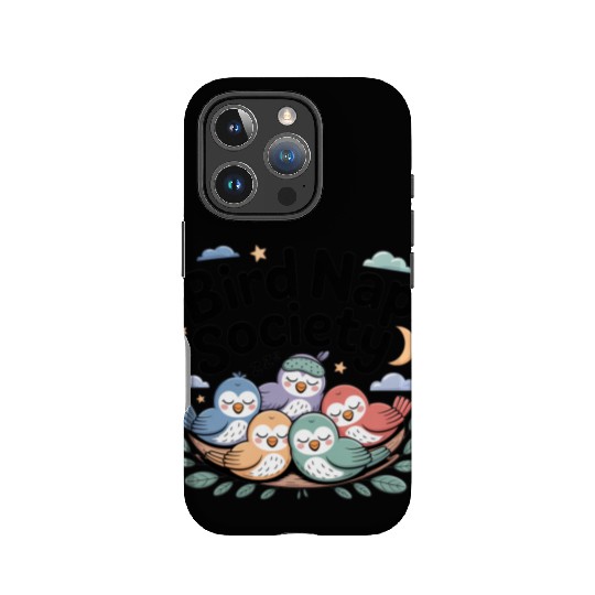 Bird Nap Society | Cute Lazy Sleeping Birds IPhone Cases
