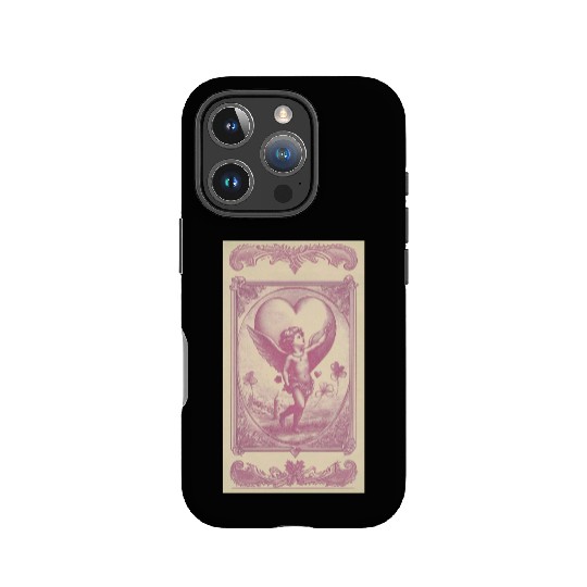 Vintage Cupid Heart Illustration IPhone Cases