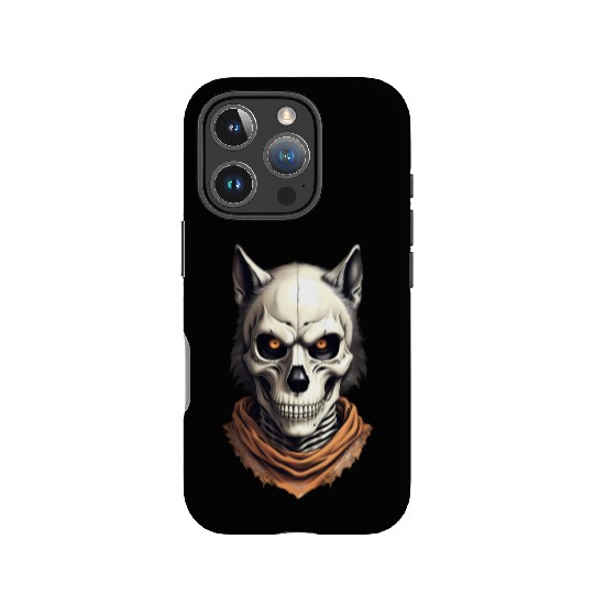 Mystic Werewolf Skull Illustration IPhone Cases