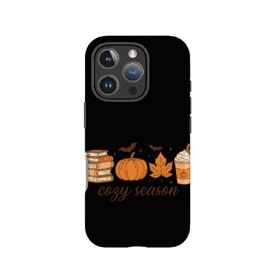 Cozy Season Pumpkin Latte Halloween Books & Leaves IPhone Cases