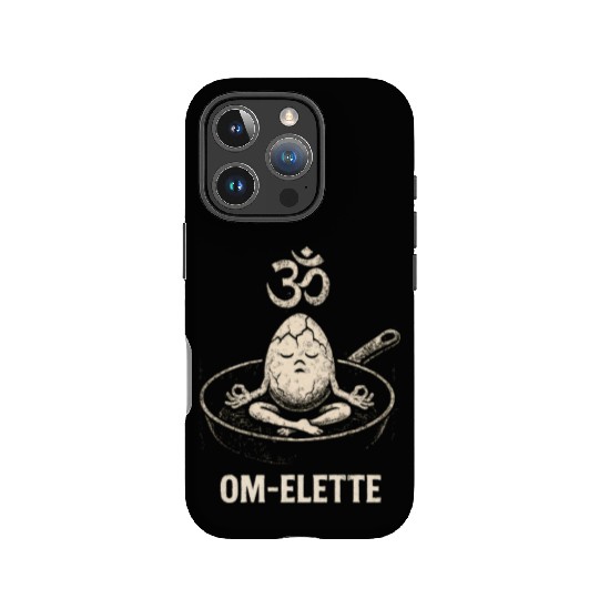 Om-Elette Zen Egg Meditation Funny Spiritual Yoga  IPhone Cases