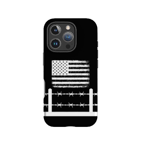 Barbed wire America IPhone Cases