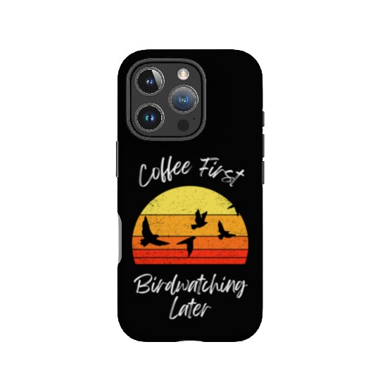 Coffee Fire Birdwatching Sunset IPhone Cases