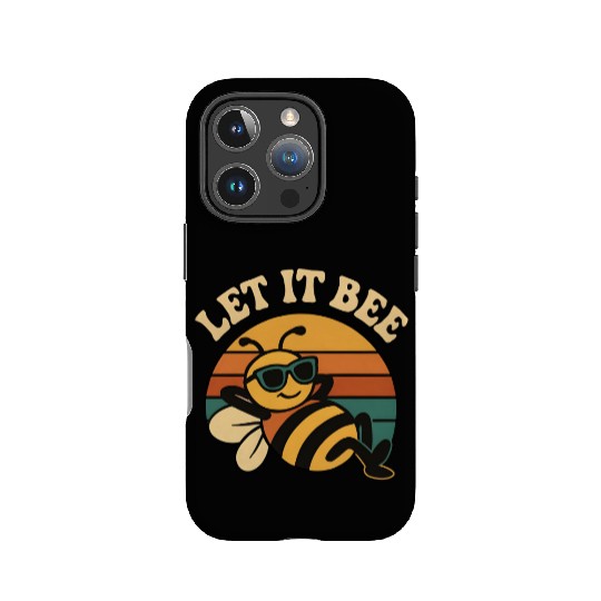 Chill Bee Sunsetting Design IPhone Cases