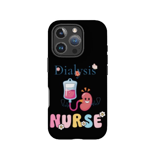 Dialysis Nurse Illustration IPhone Cases