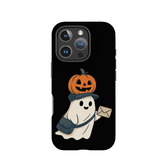 Postal Worker Pumpkin Ghost  IPhone Cases