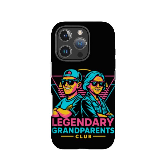 Legendary Grandparents Retro Neon IPhone Cases