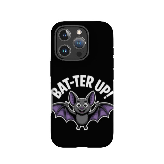 Bat ter Up Cute Bat with Playful Expression IPhone Cases