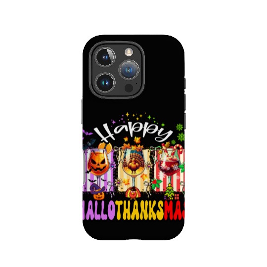 Colorful Halloween Thanksgiving Celebration IPhone Cases