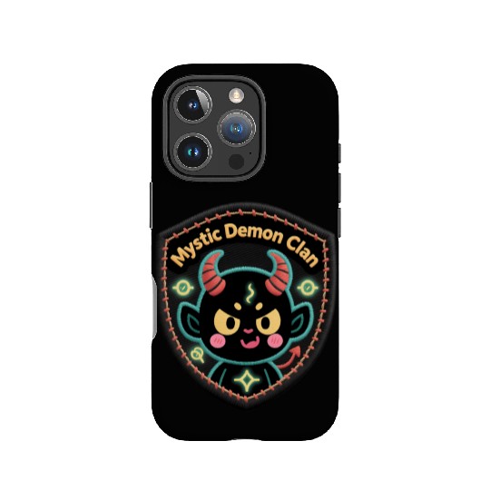 Mystic Demon Clan Embroidered Patch IPhone Cases